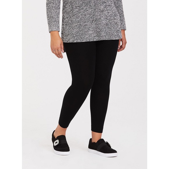 Torrid Black High Waisted Tapered Leg Womens Plus Size Knit Lounge Legging 2X - Picture 1 of 8
